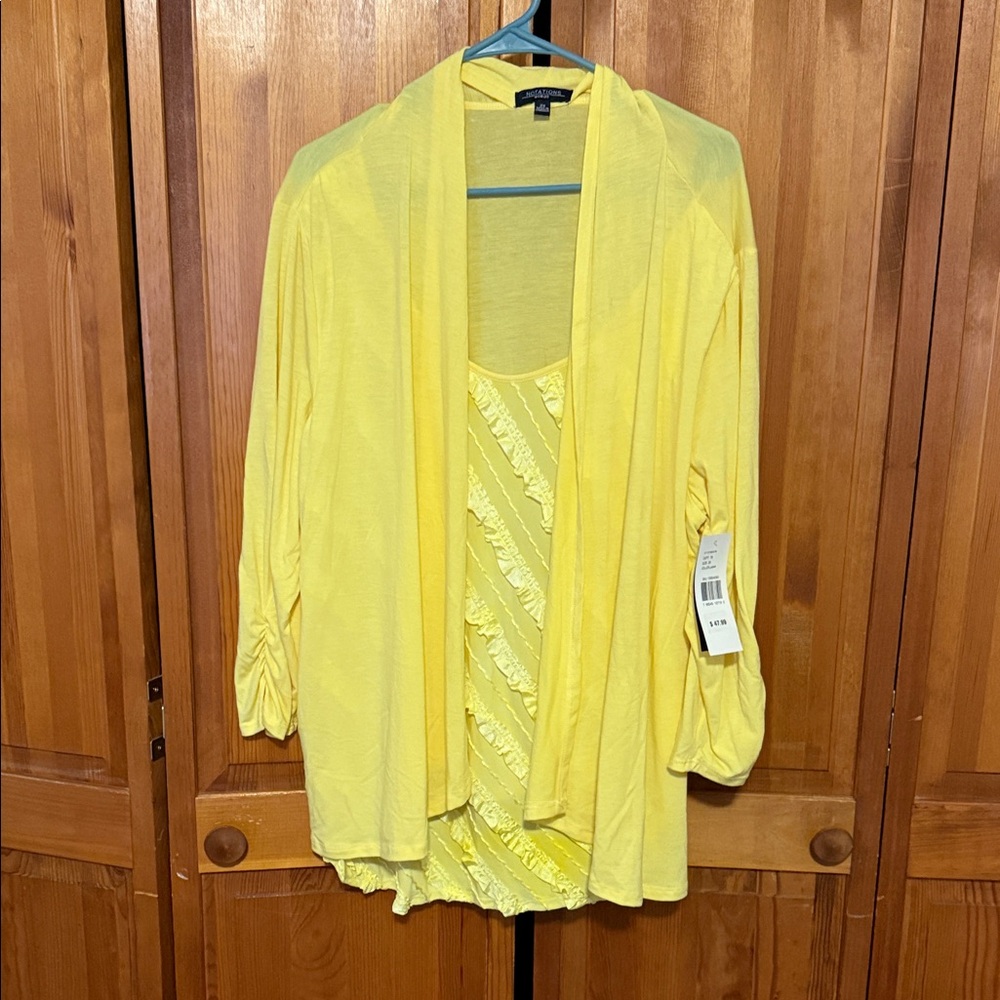 Notations Vibrant Yellow Blouse